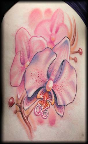 Looking for unique  Tattoos? Pink Orchids